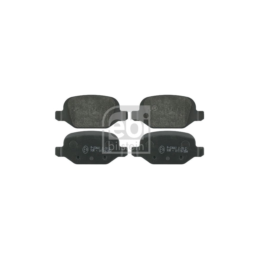 Febi Bilstein 16370 Brake Pad Set Rear Axle Excl Wear Warning Contact