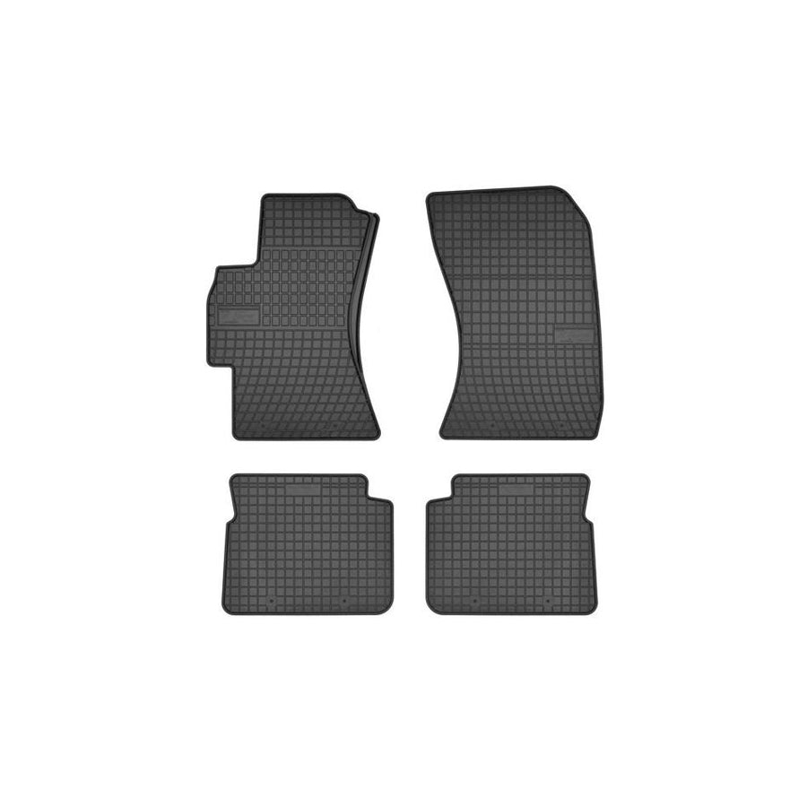 FROGUM Tailored 0890 Floor mat set for SUBARU Forester III (SH) Elastomer, Front and Rear, Quantity: 4, Black, (LHD)