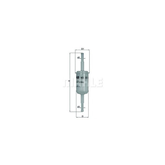 MAHLE ORIGINAL KL 15 Fuel filter In-Line Filter