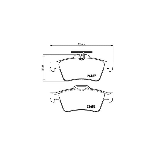 Hella 8DB 355 011 731 Brake Pad Set Prepared For Wear Indicator