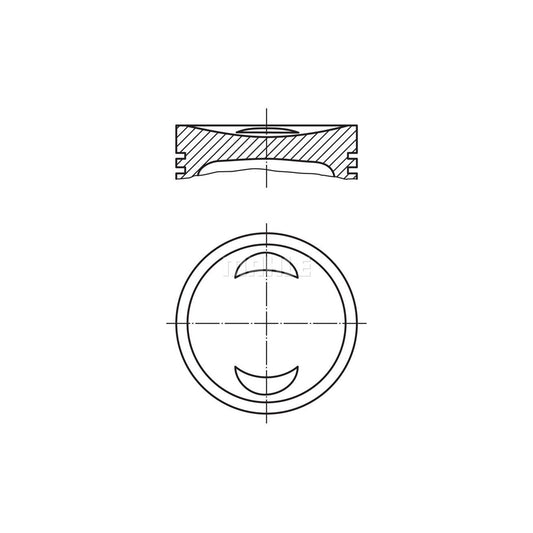 MAHLE ORIGINAL 033 99 02 Piston 83,01 mm, without cooling duct
