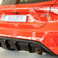 Rieger 00088216 Ford DEH Focus 4 Rear Diffuser for Sport Tailpipe Left & Right (Inc. Focus 4 ST) - Glossy Black