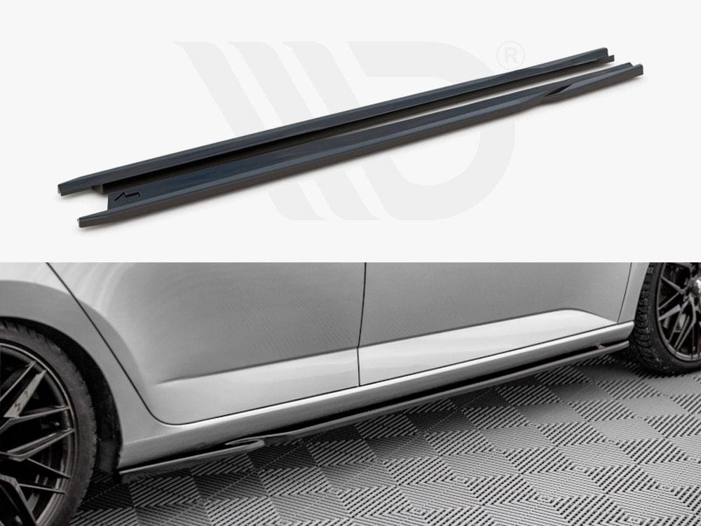 Maxton Design SK-FA-3-SD1T Side Skirts Diffusers Skoda Fabia MK3 (2014-2019) | Duco Car Parts UK Car Parts