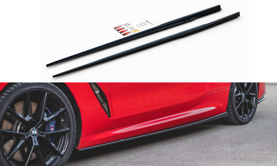 Maxton Design BM-M850-G15-SD1T Side Skirts Diffusers BMW Series 8 Coupe M-Pack G15 | Duco Car Parts UK Car Parts