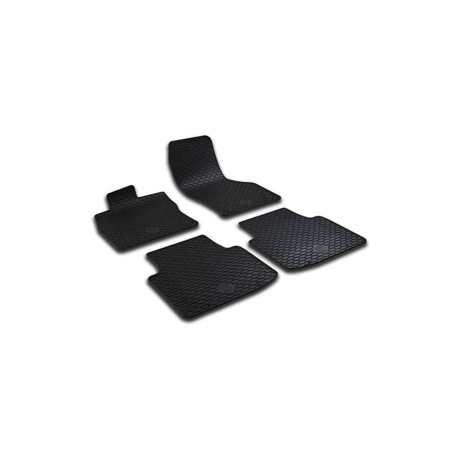 WALSER Tailored 50819 Floor mat set for VW Arteon (3H7) Elastomer, Front and Rear, Quantity: 4, Black