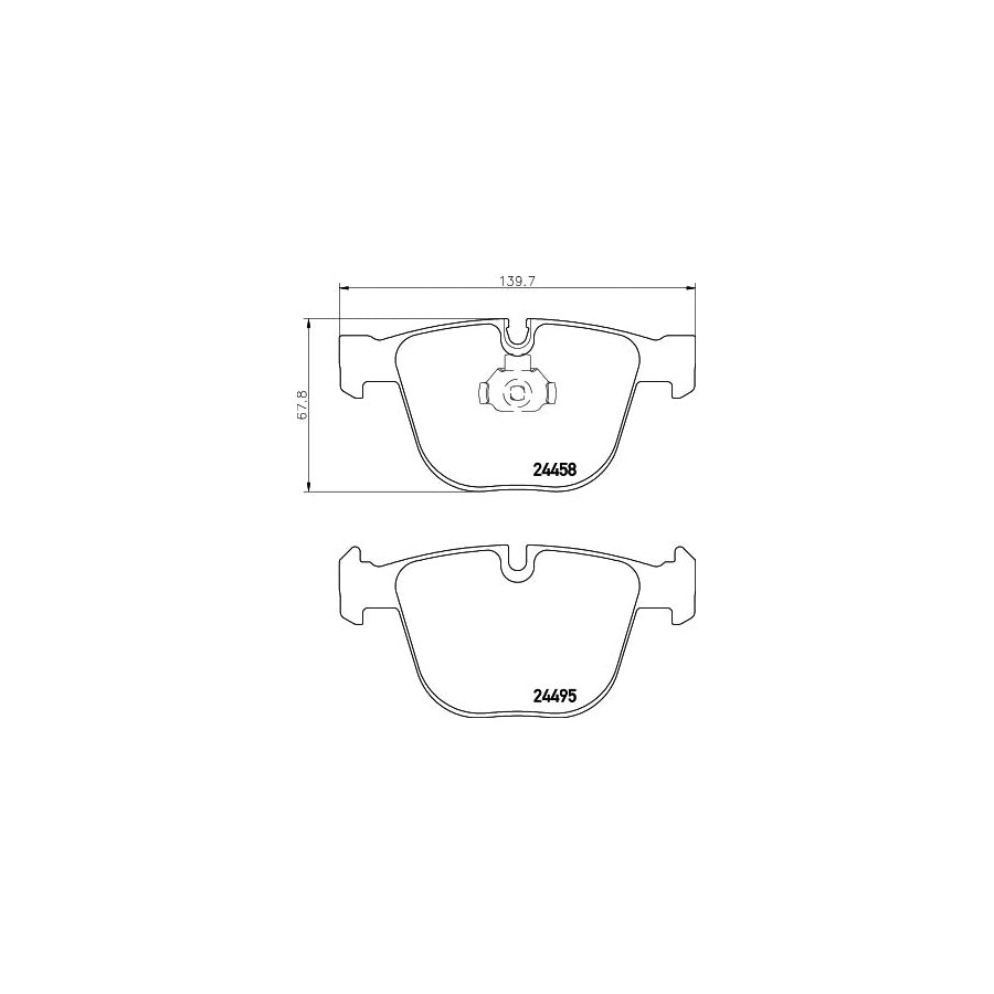 Hella 8DB 355 013 171 Brake Pad Set Prepared For Wear Indicator