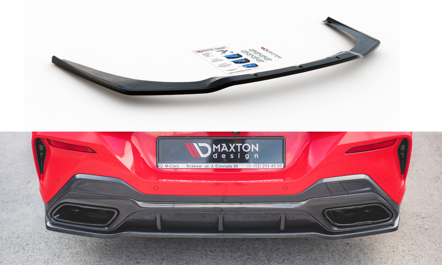 Maxton Design BM-M850-G15-RD1T Central Rear Splitter (without vertical bars) BMW Series 8 Coupe M-Pack G15 | Duco Car Parts UK Car Parts