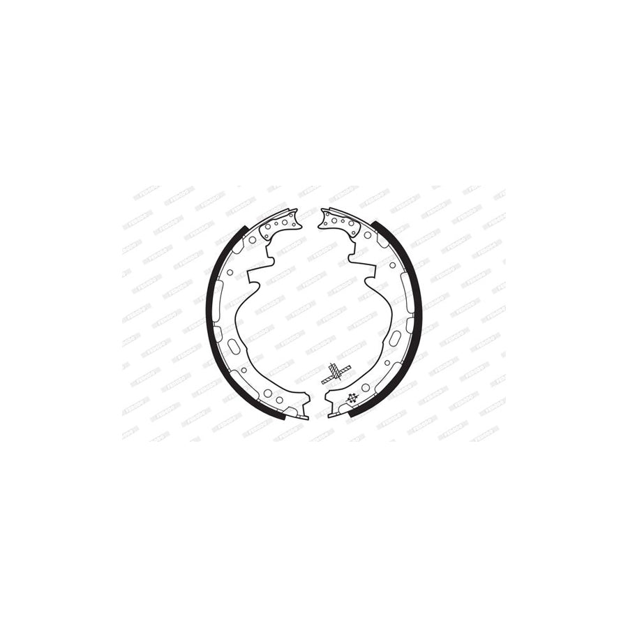 FERODO PREMIER FSB317 Brake Shoe Set for NISSAN Pick Up D21 with accessories