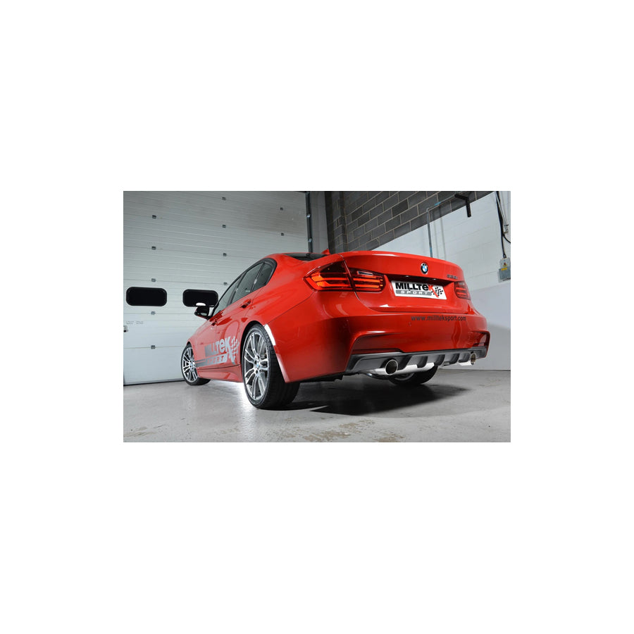MillTek BMW N20 3" Full Exhaust System 3 Series F30 328i M sport