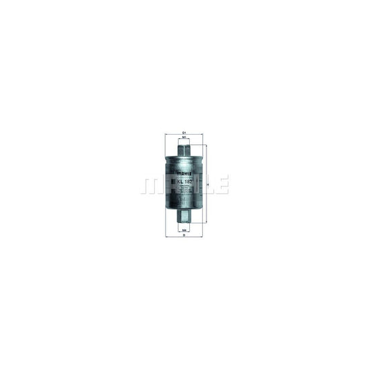 MAHLE ORIGINAL KL 182 Fuel filter In-Line Filter