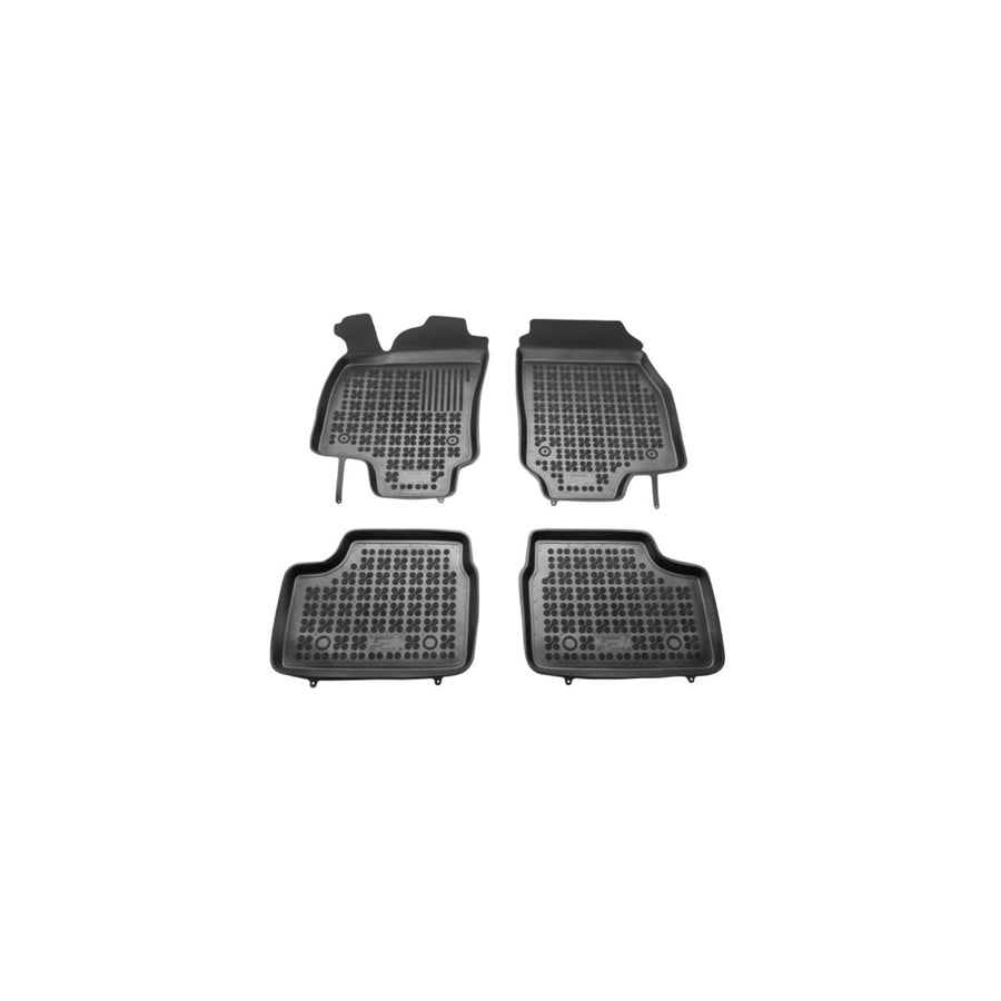 REZAW PLAST Tailored 200505 Floor mat set for OPEL ASTRA Elastomer, Front and Rear, Quantity: 4, Black