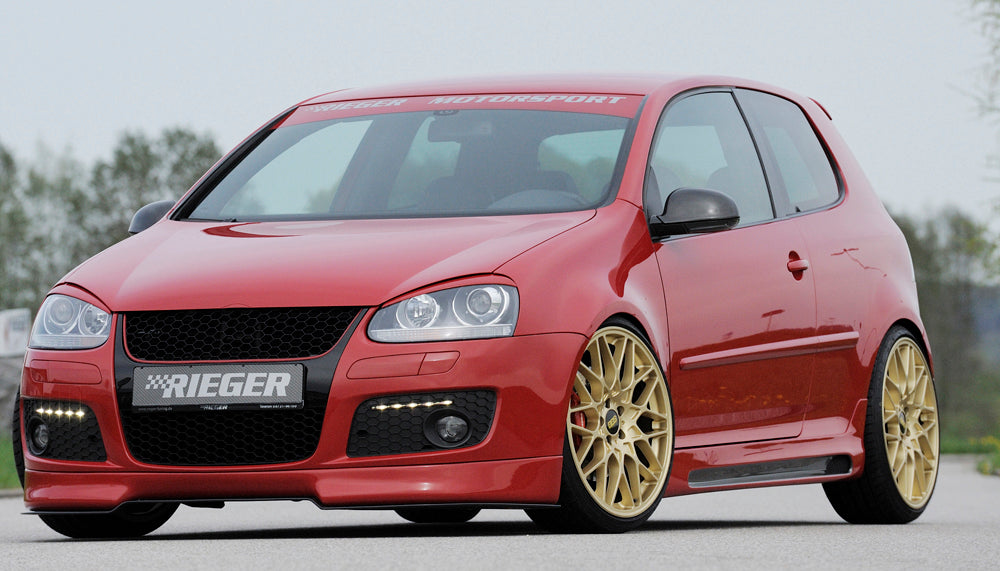 Rieger 00059405 VW Mk5 Golf Right Side Skirt -  Matte Black