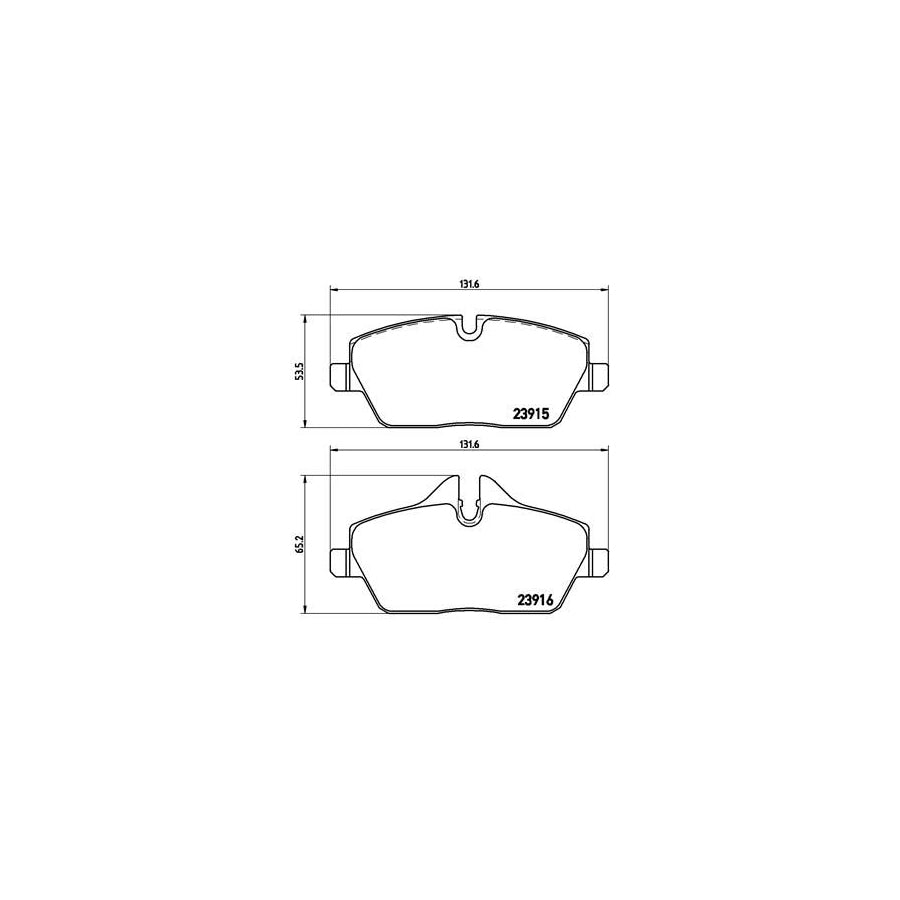 Brembo P 06 067 Brake Pad Set Prepared For Wear Indicator With Brake Caliper Screws