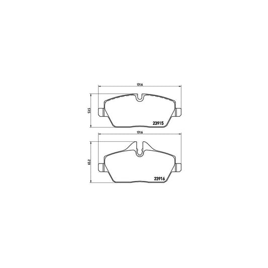 Brembo P 06 067 Brake Pad Set Prepared For Wear Indicator With Brake Caliper Screws