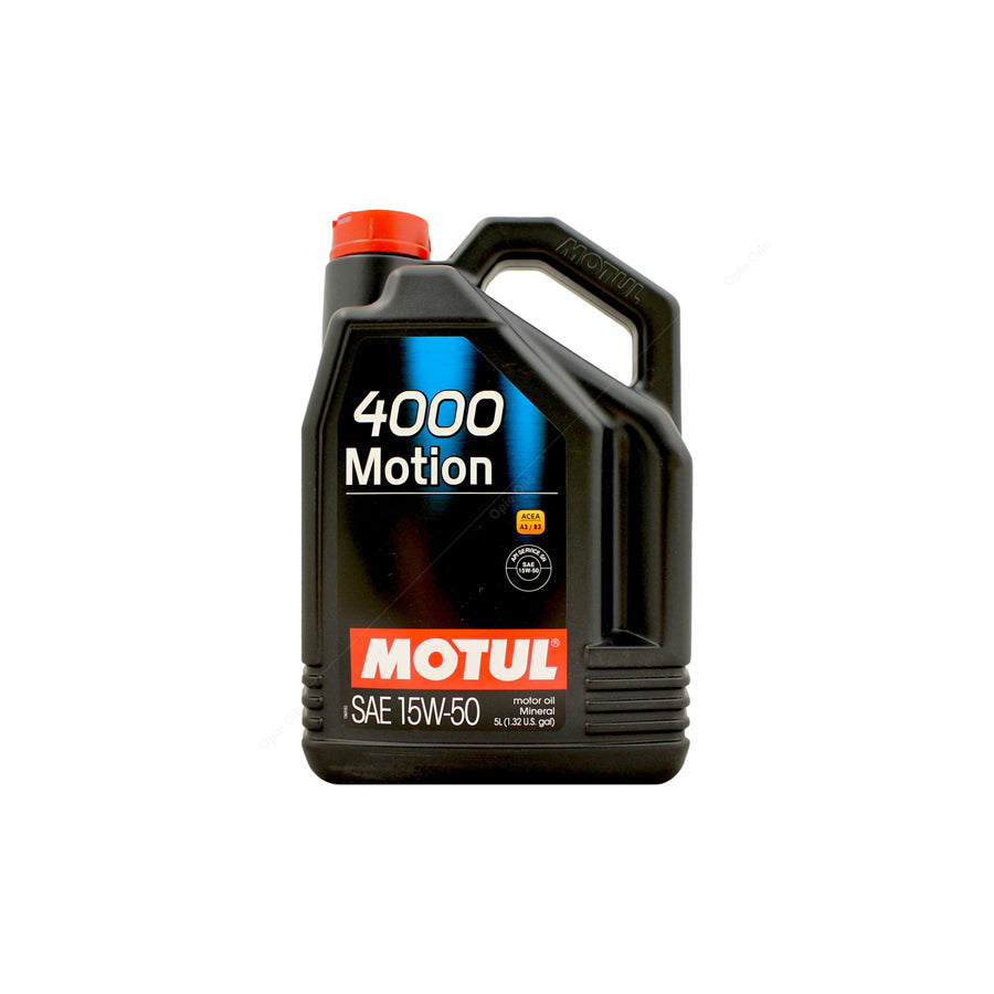 Motul 4000 Motion 15w-50 Mineral Car Engine Oil 5l