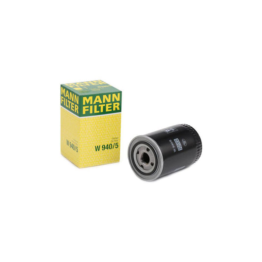 MANN-FILTER W 940/5 Oil Filter Spin-on Filter, with one anti-return valve