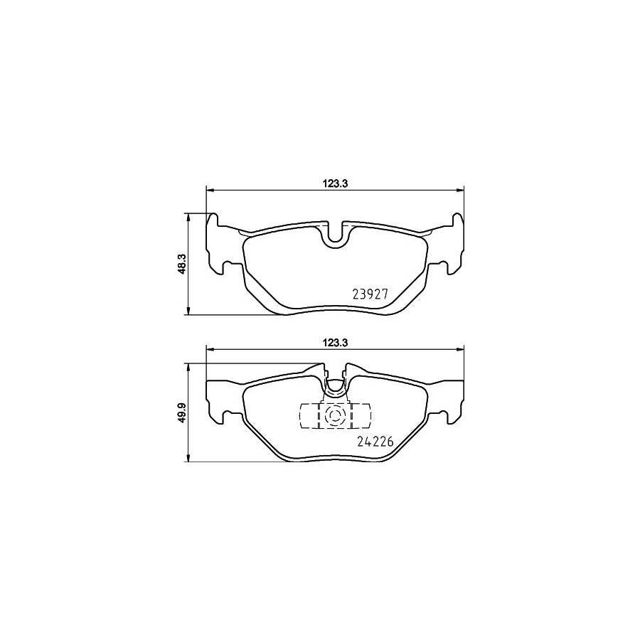 Hella 8DB 355 031 781 Brake Pad Set Incl Wear Warning Contact
