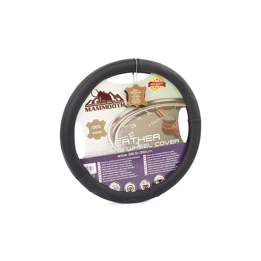 MAMMOOTH Premium A050 187140 Steering wheel cover Black, ?: 36-38cm, Leather