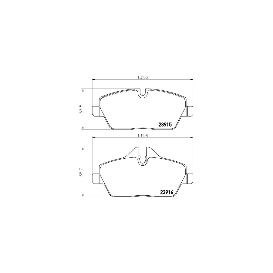 Hella 8DB 355 011 261 Brake Pad Set Prepared For Wear Indicator With Brake Caliper Screws With Accessories