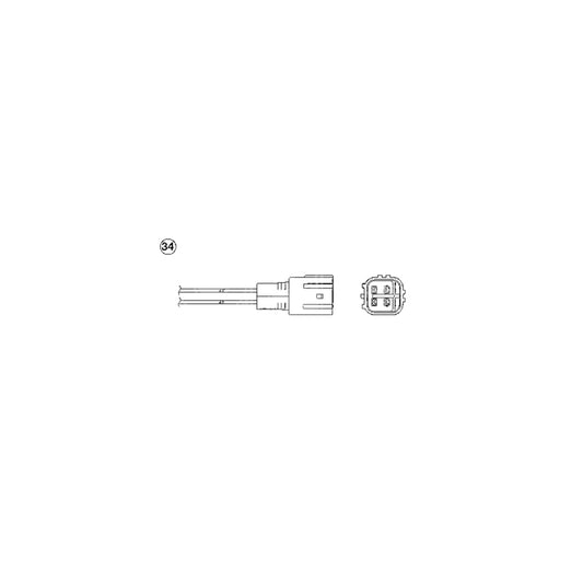 NTK Lambda Sensor / O2 Sensor (NGK 91357) - OZA806-EE23