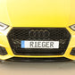 Rieger 00055550 Audi B9 F4 Front Splitter (A4 & S4) -  Matte Black