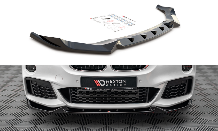 Maxton Design BM-X1-48-MPACK-FD2T Front Splitter V.2 BMW X1 M-Pack F48 | Duco Car Parts UK Car Parts
