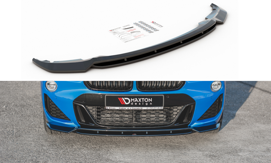 Maxton Design BM-X2-39-MPACK-FD1T+FD1RT Front Splitter BMW X2 F39 M-Pack | Duco Car Parts UK Car Parts