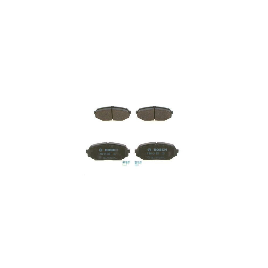 Bosch 0986424303 Brake Pad Set For Mazda Mx 5 I Na With Acoustic Wear Warning With Anti Squeak Plate With Mounting Manual BP149