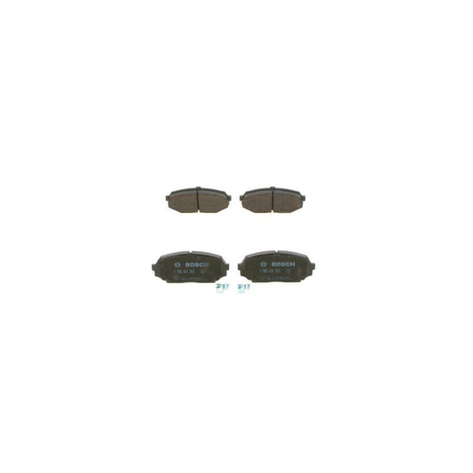 Bosch 0986424303 Brake Pad Set For Mazda Mx 5 I Na With Acoustic Wear Warning With Anti Squeak Plate With Mounting Manual BP149