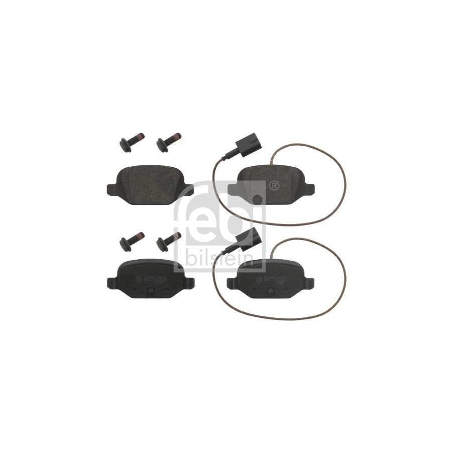 Febi Bilstein 16856 Brake Pad Set Rear Axle Incl Wear Warning Contact With Bolts Screws