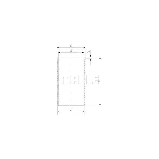 MAHLE ORIGINAL 007WV67 Cylinder Sleeve 82,6mm