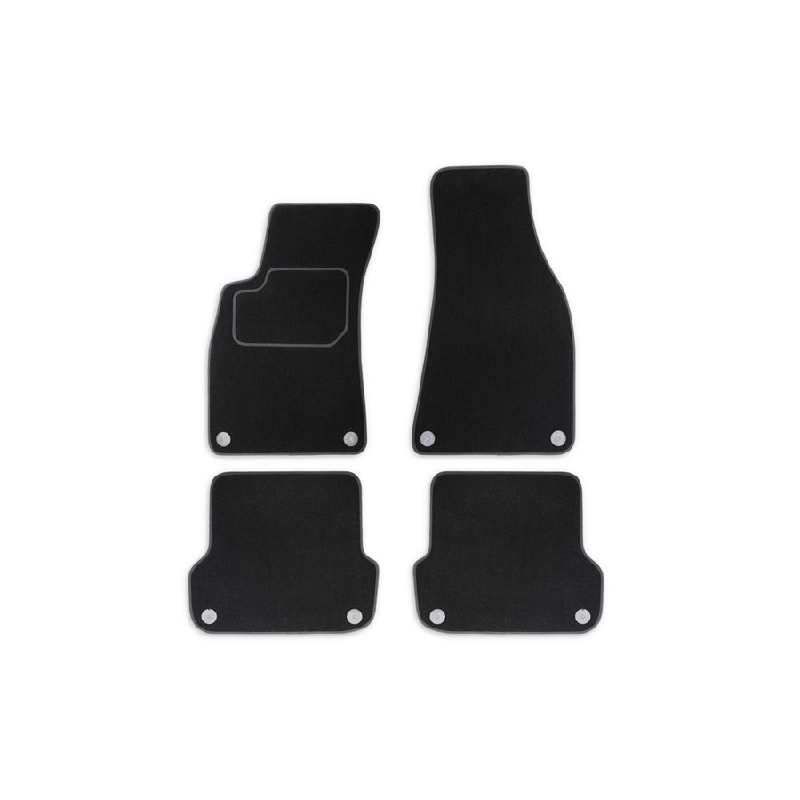 MAMMOOTH A041 AUD115 PRM 01 Floor mat set for AUDI A4 Textile, Front and Rear, Quantity: 4, Black