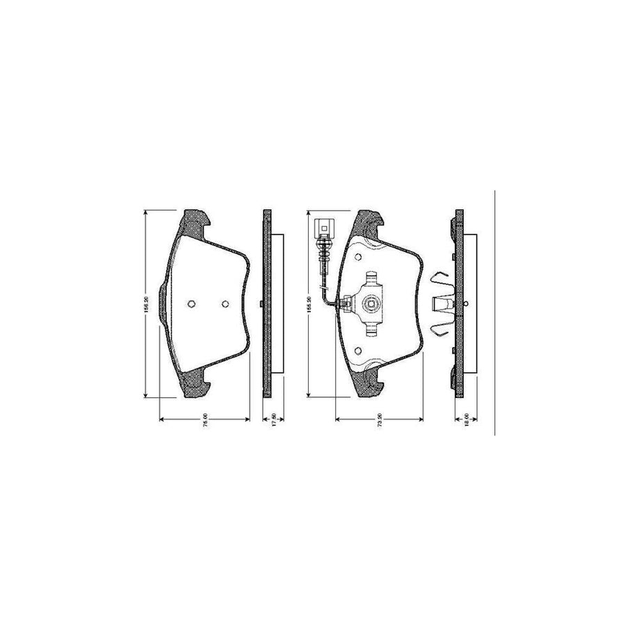 Bosch 0986Tb2462 Brake Pad Set 