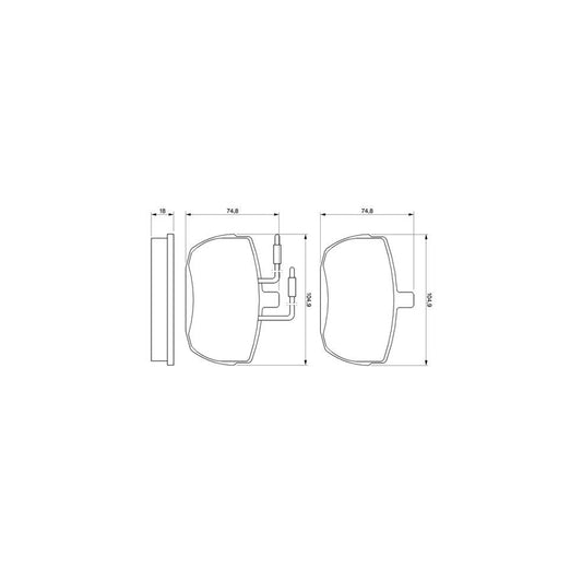 Bosch 0986467590 Brake Pad Set With Mounting Manual BP711