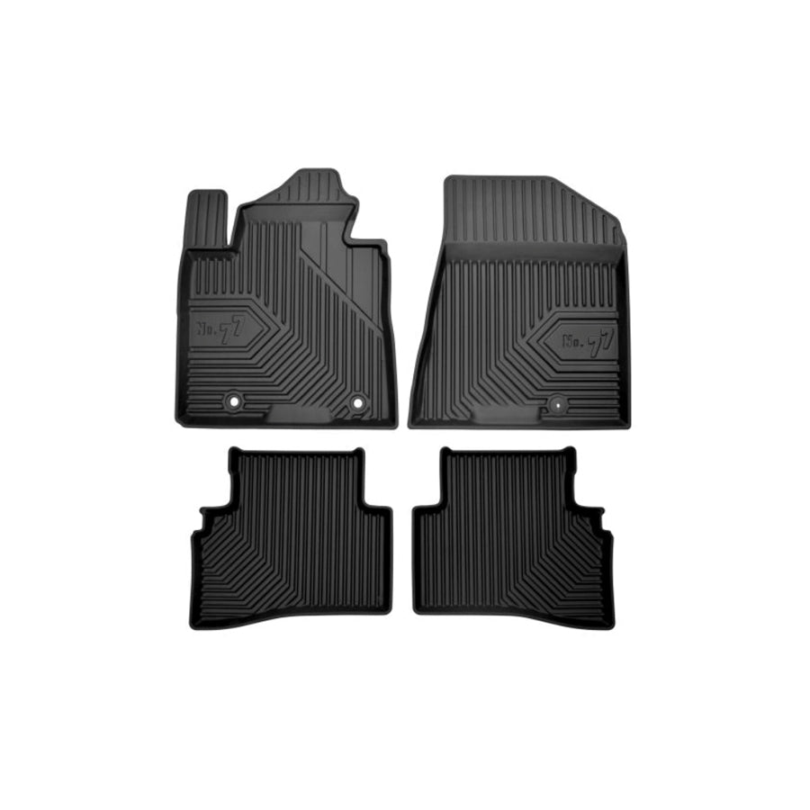 FROGUM Tailored 77407138 Floor mat set Elastomer, Front and Rear, Quantity: 4, Black, (LHD)