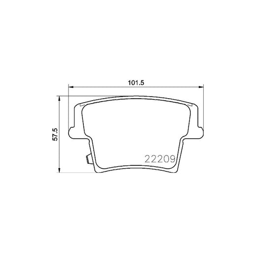 Brembo P 11 040 Brake Pad Set With Acoustic Wear Warning
