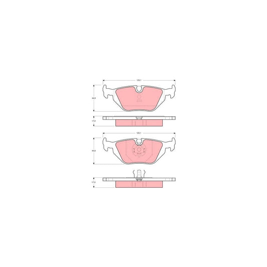 TRW Cotec Gdb1189 Brake Pad Set Prepared For Wear Indicator