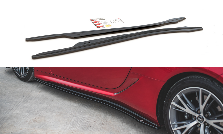 Maxton Design LE-LC-500-SD1T Side Skirts Diffusers Lexus LC 500 | Duco Car Parts UK Car Parts