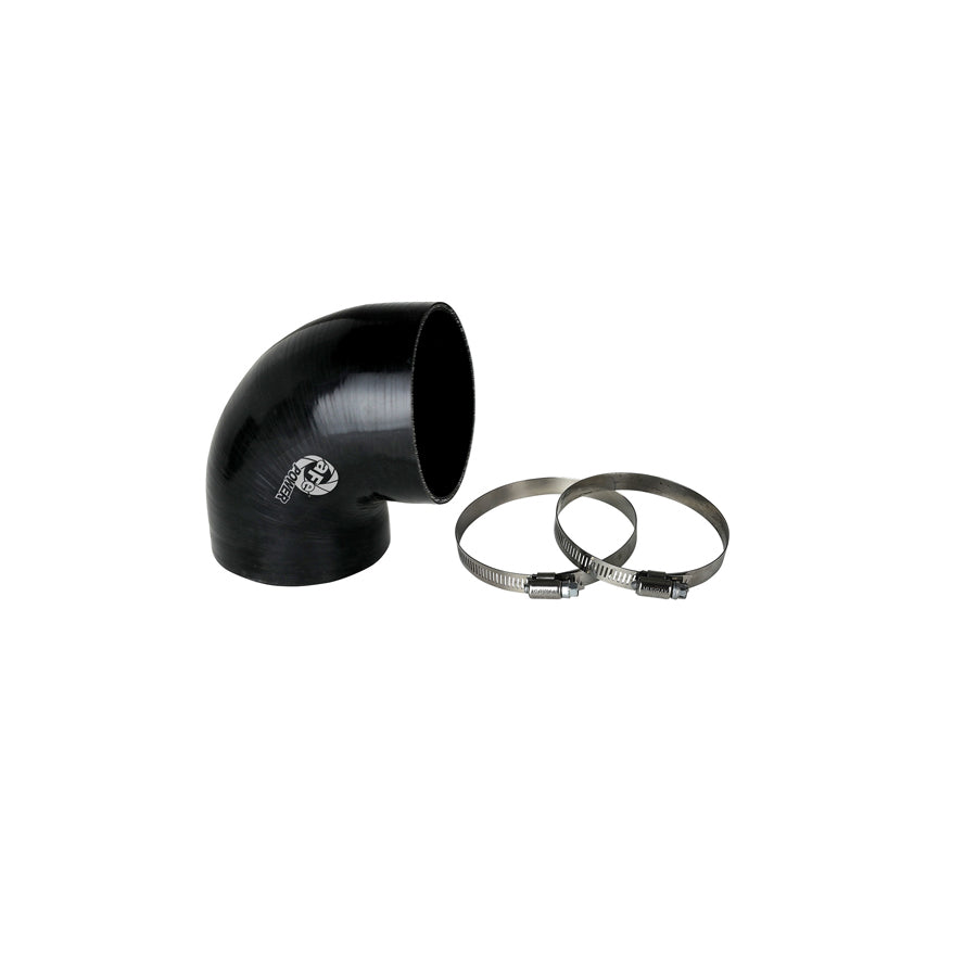 aFe 59-00121 (3-3/4 IN ID to 3-1/2 IN ID x 90 Deg.) Elbow Reducing Coupler - Black Replacement Coupling Kit  | Duco Car Parts UK Car Parts