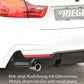 Rieger 00088054 BMW 4 Series F32 F33 F36 Rear Diffuser for Original Tailpipe Left - Glossy Black