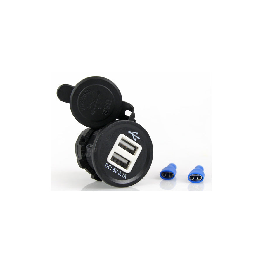 AMiO 01434 In-car charger Number of inlets/outlets: 2 USB, with control light, with sealing cover