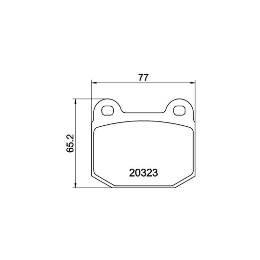 Hella 8DB 355 009 061 Brake Pad Set Not Prepared For Wear Indicator