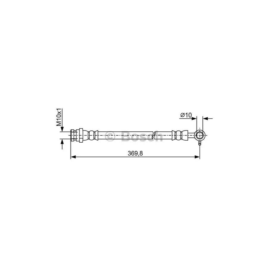 BOSCH 1 987 481 968 Brake Hose for MAZDA MX 5 II NB 360Mm