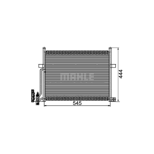 MAHLE ORIGINAL AC 234 002S Air conditioning condenser without dryer