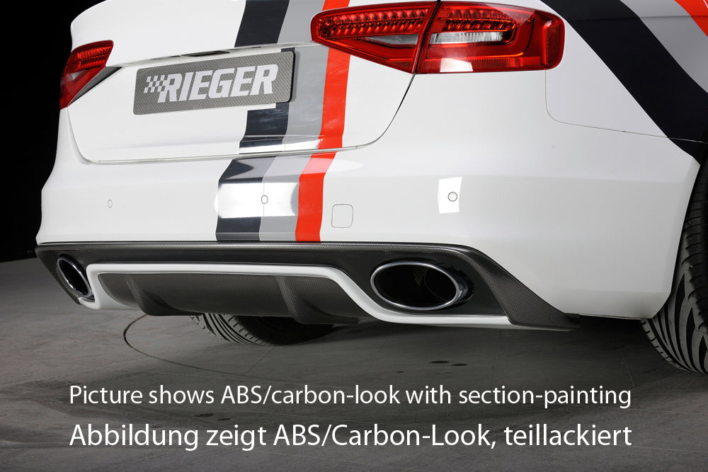 Rieger 00055549 Audi B8 B81 Rear Diffuser (A4 & S4)