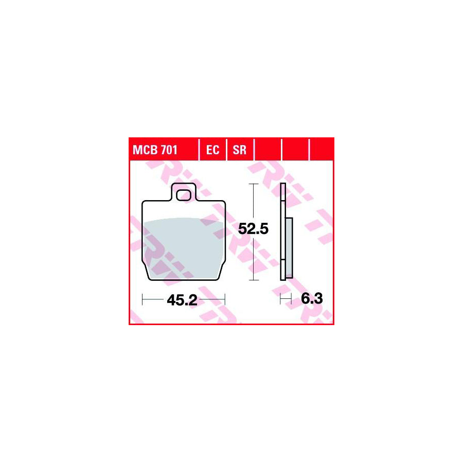 TRW Organic Allround Mcb701 Brake Pad Set