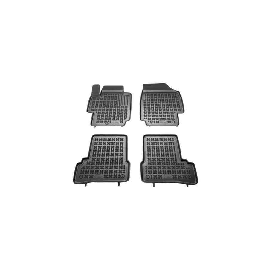 REZAW PLAST Tailored 201801 Floor mat set for NISSAN Micra III Hatchback (K12) Elastomer, Front and Rear, Quantity: 4, Black