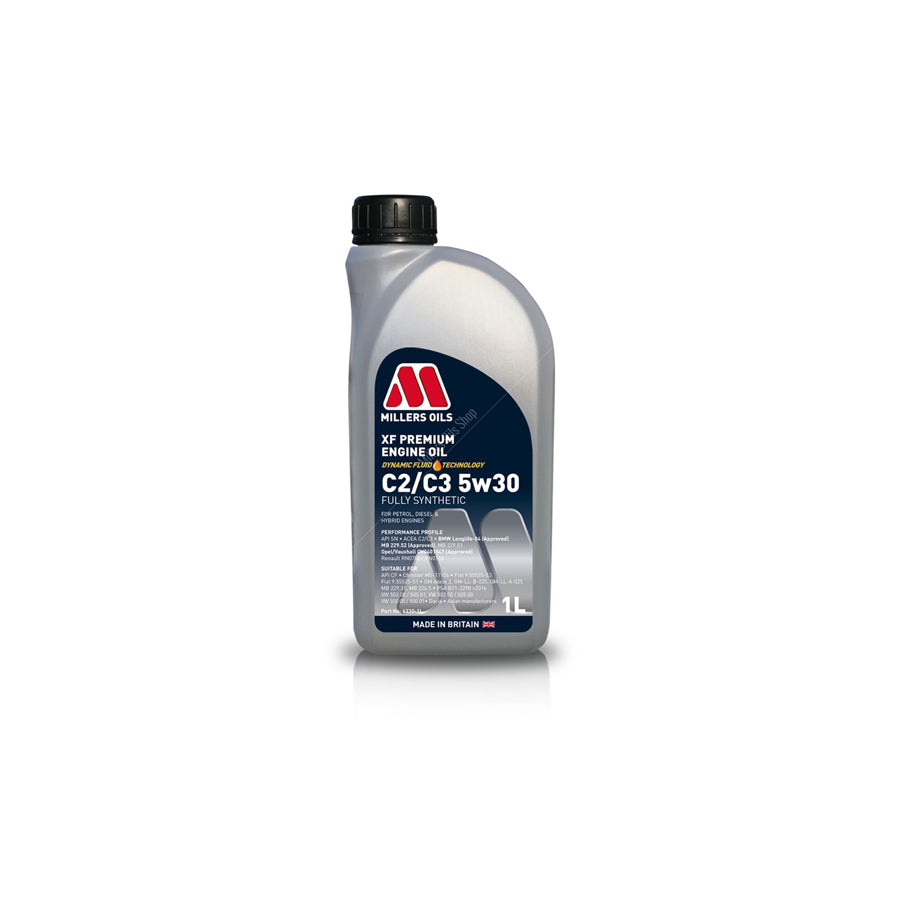 Millers Oils XF Premium C2/C3 5W-30 Fully Synthetic Engine Oil
