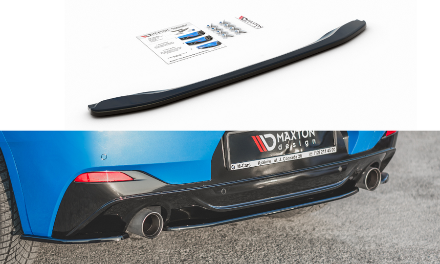 Maxton Design BM-X2-39-MPACK-RD1T Central Rear Splitter BMW X2 F39 M-Pack | Duco Car Parts UK Car Parts