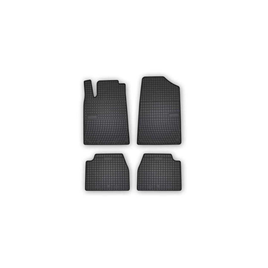 FROGUM Tailored 402393 Floor mat set for PEUGEOT 607 Saloon Elastomer, Front and Rear, Quantity: 4, Black, (LHD)